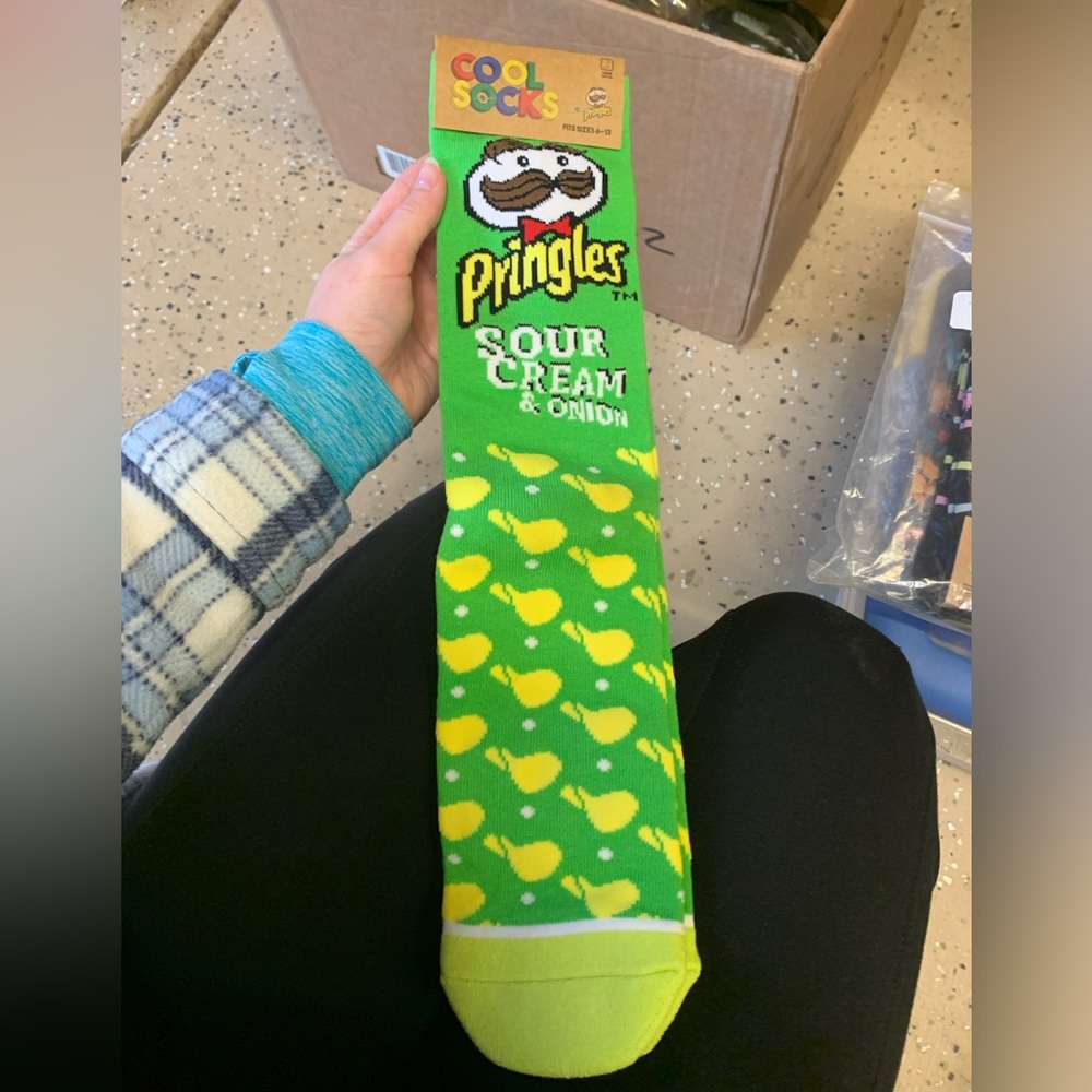 Pringles sour cream NWT socks